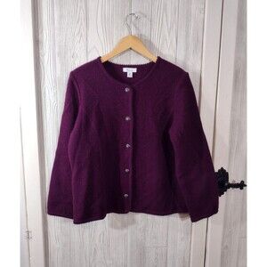 The Tog Shop Women's Cardigan PL 100% Wool Old Money Preppy Classic